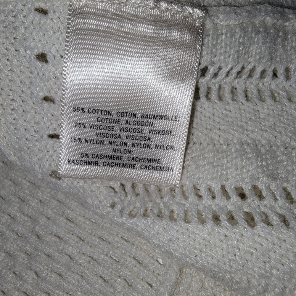 Anthropologie Angel Of The North Nulia Circle Poncho Size XS/S Cream - Picture 9 of 11